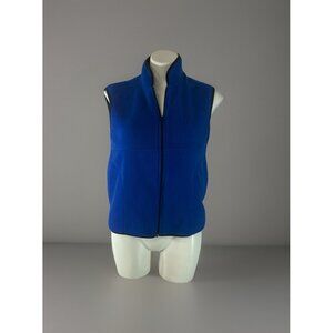 Can’t Miss Womens Fleece Zip-Front Sleeveless Vest Ladies Size small W/ Pockets